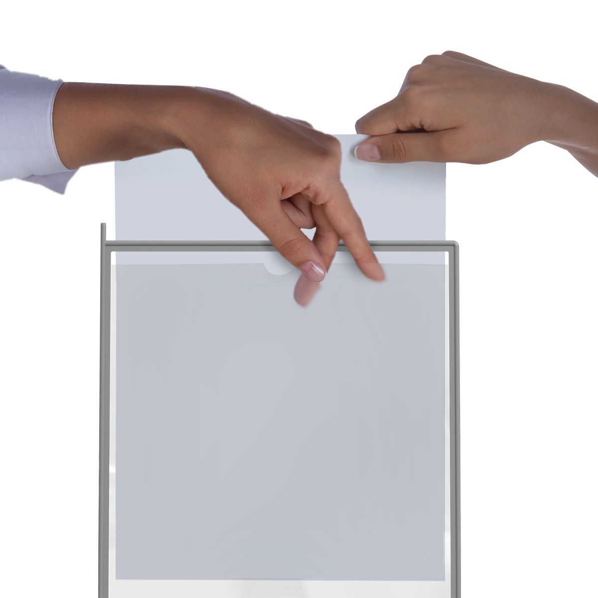 АККОРД-02.А4Gr.Ye Демосистема 20 желтых панелей А4 серая настенная