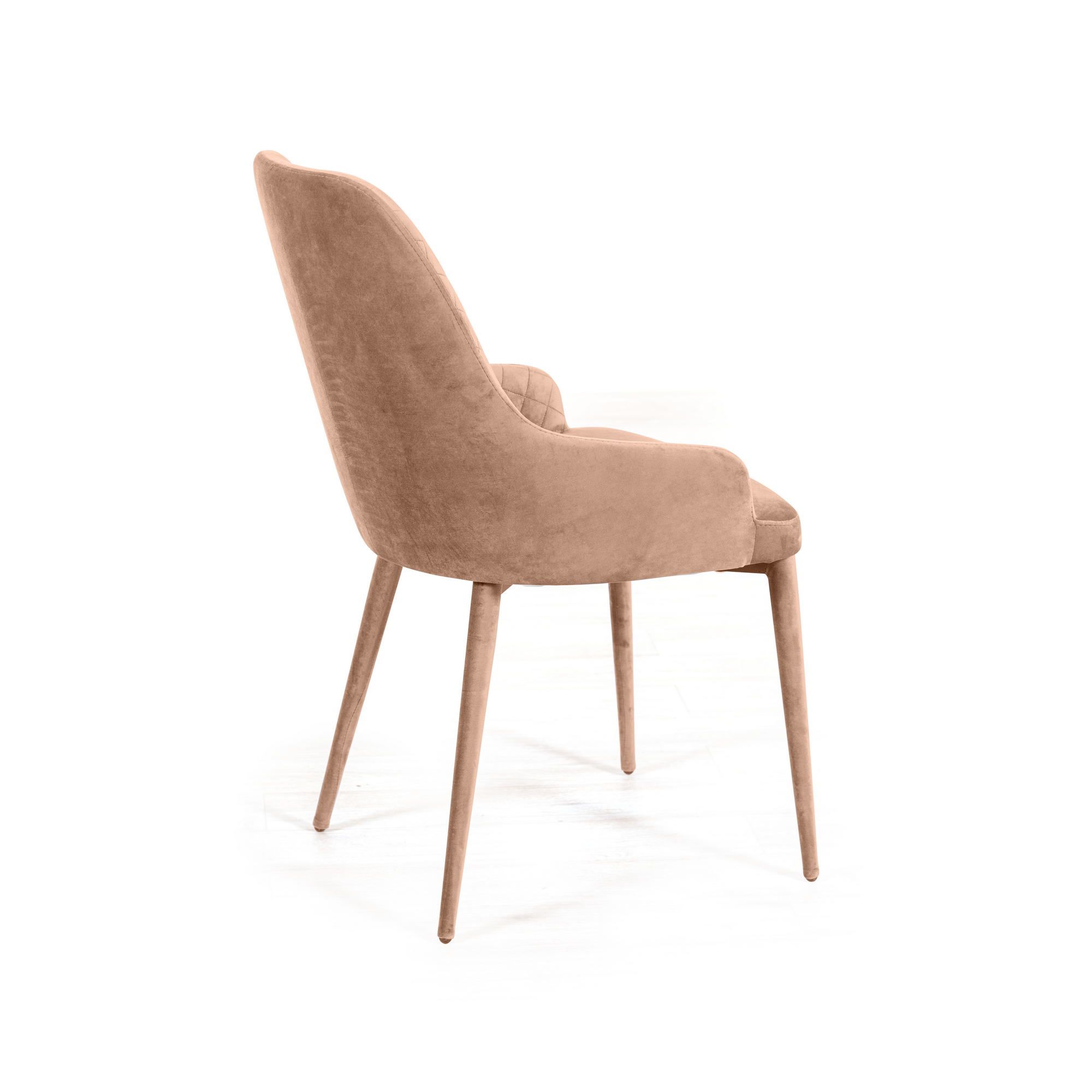 Стул Дуглас ромб, бархат бежевый 5