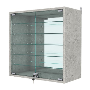 Витрина настенная №1-6АГ, Метрополитан Грей