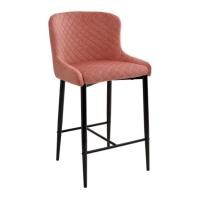 Полубарный стул Artemis, розовый велюр