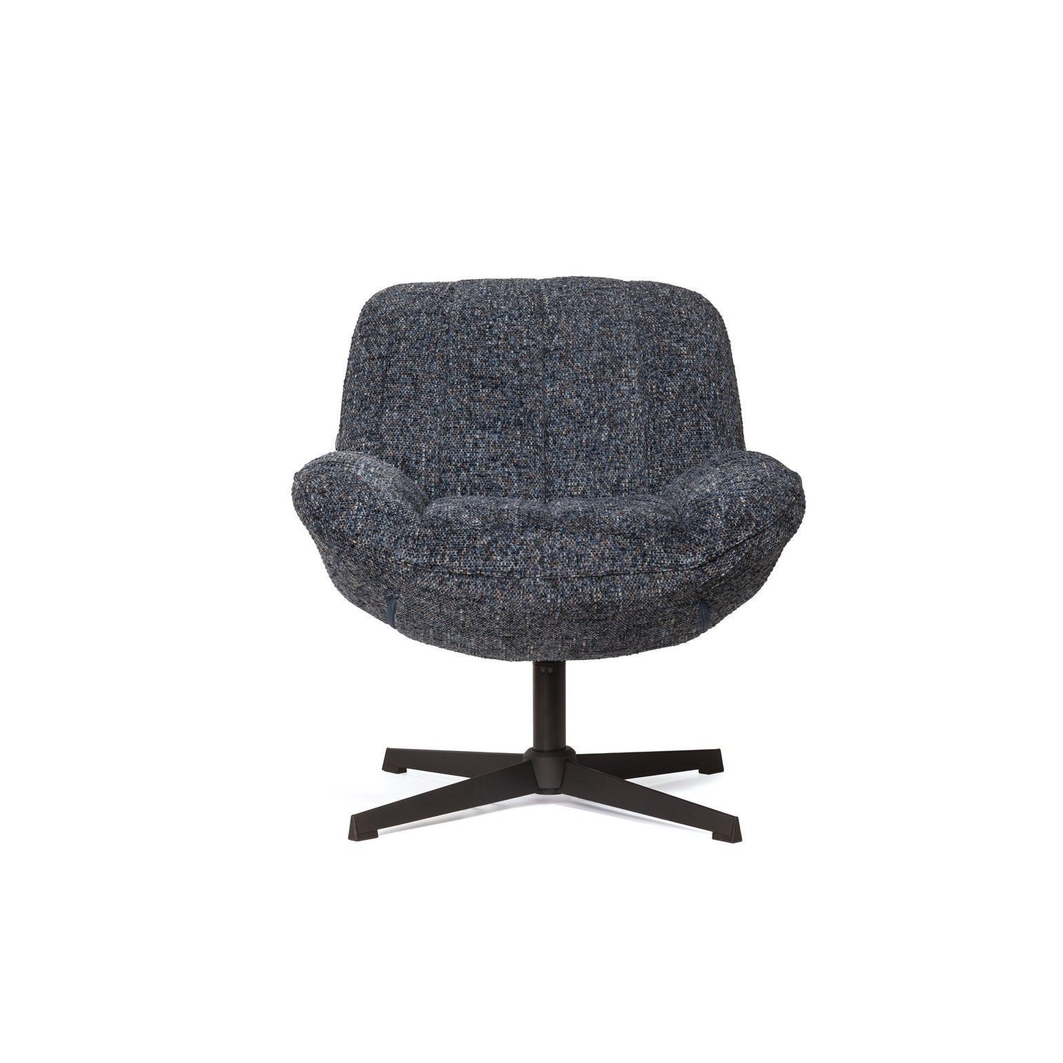 Кресло с кручением Mateo, букле биколорный синий