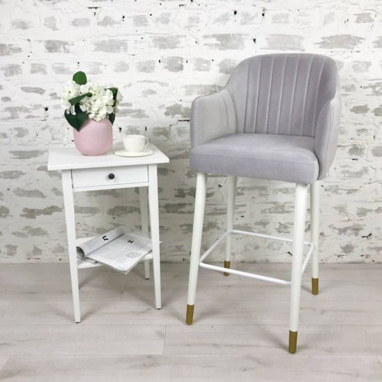 Барный стул Амазар бежевый/ черный