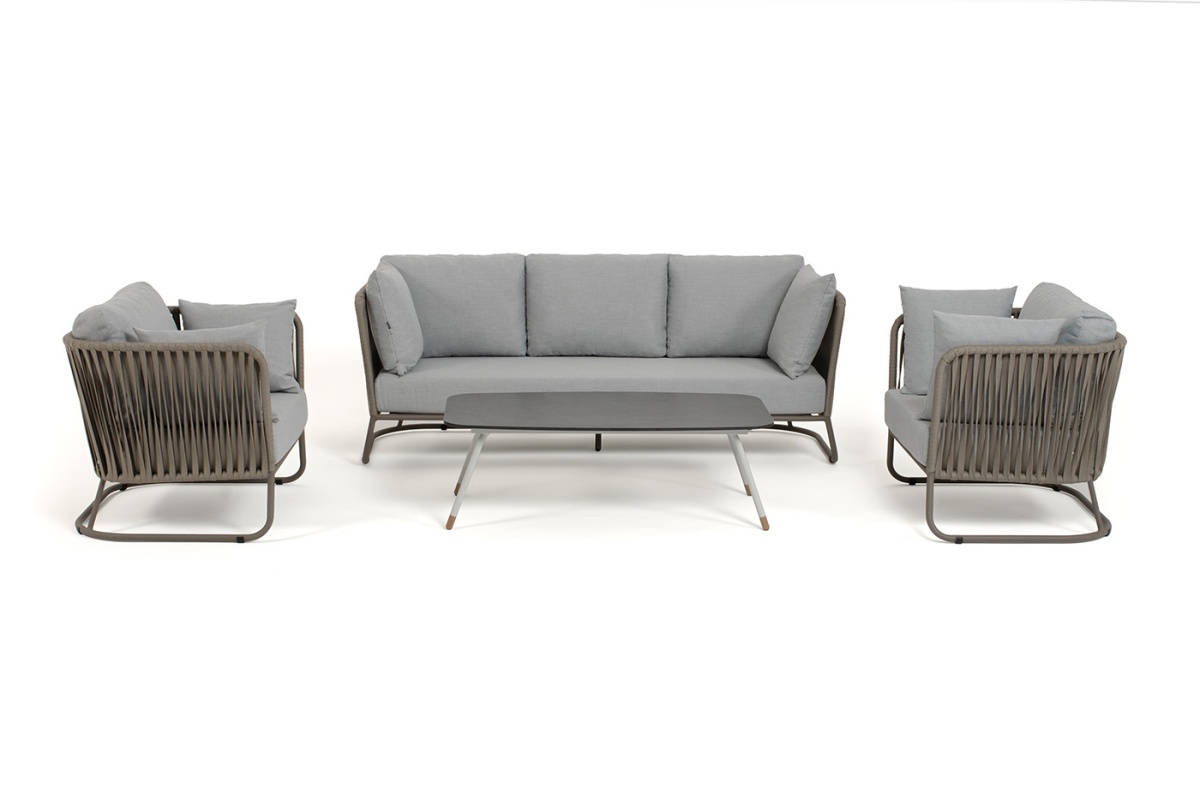 "Багамы" лаунж-зона 5-местная плетеная из роупа (веревки)