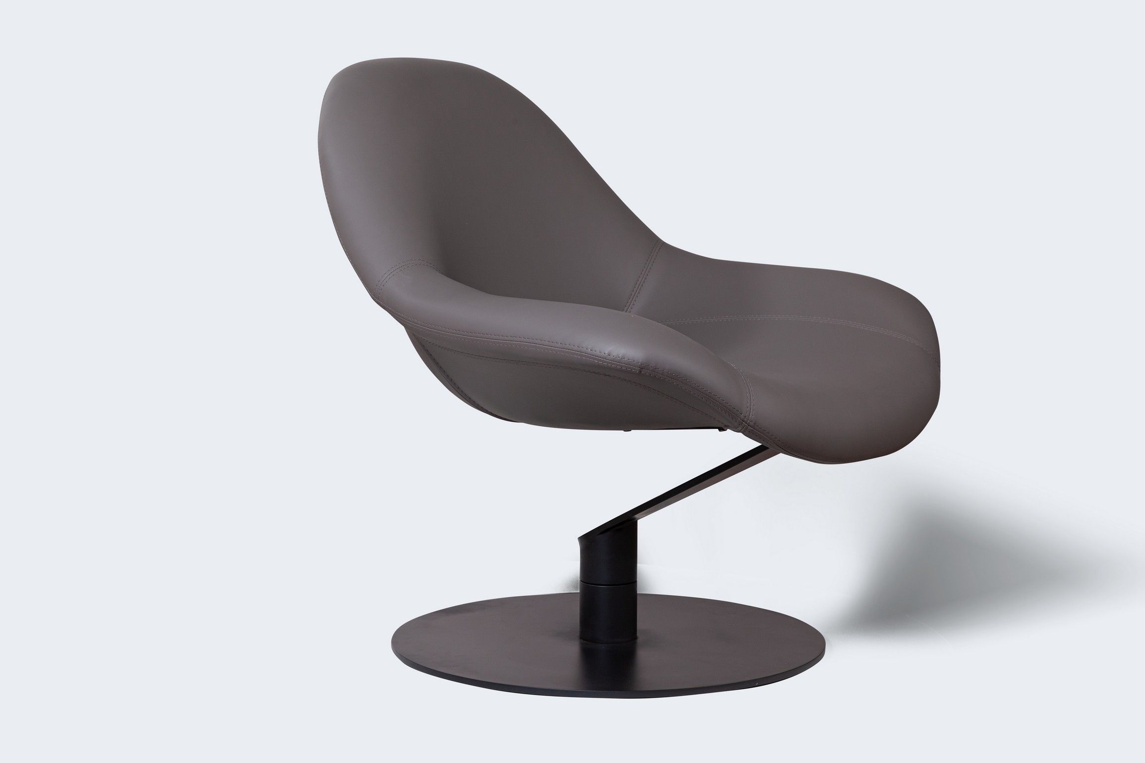 Лаунж кресло Зеро Гравити с механизмом кручения, серый