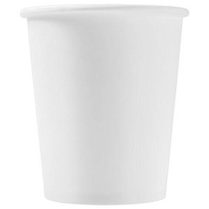 Стакан одноразовый бумажный 250/280 мл, D 80 мм, КОМПЛЕКТ 50 шт., однослойный, белый, холодное/горячее, ФОРМАЦИЯ, HB80-280-0000