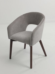 Стул THOMAS BOSTON-151 серый, ткань / орех, ®DISAUR