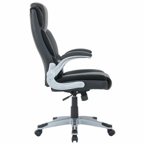 Кресло BRABIX PREMIUM "Phantom EX-553", рециклированная кожа, регулируемый подголовник, черное, 532940