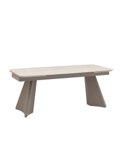 Стол обеденный Eliora 180-260х90 см серый травертин керамика