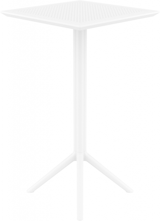 Стол пластиковый барный складной Sky Folding Bar Table 60 белый