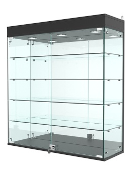 Витрина "АТРИУМ" настенная №4А-5Г, Черный