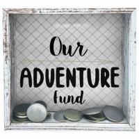 Рамка-копилка 14х14 см для фото 13,5х13,5 см, стекло, МДФ, BRAUBERG "Adventure", 391257