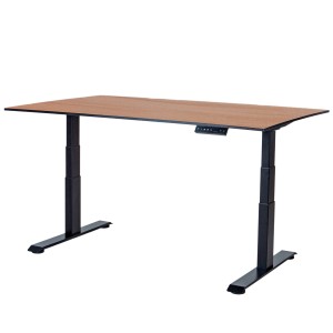 Стол-трансформер регулируемый электрический LuxAlto LA-H33-2A3L LOW черный/дуб HPL 140*85*1,2
