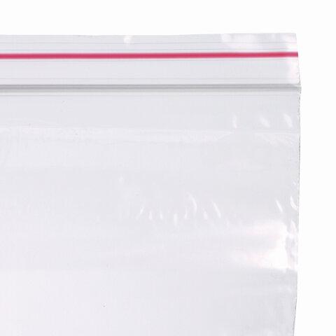 Пакеты с замком ZIP LOCK "зиплок", комплект 100 шт., 40х60 мм, ПВД, толщина 35 микрон, BRAUBERG, 606206