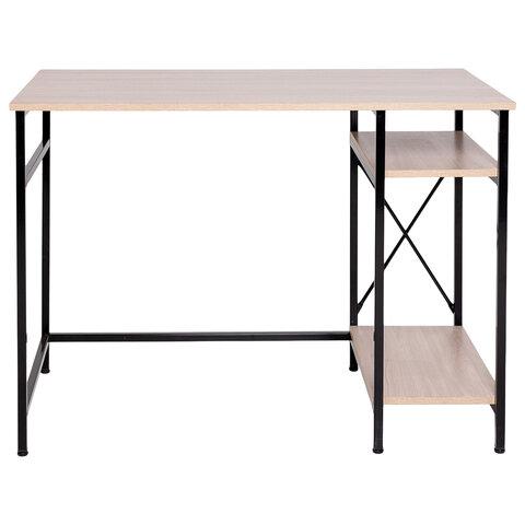 Стол BRABIX "SMART CD-020", 900х500х770 мм, ЛОФТ, металл/ЛДСП ясень шимо светлый, каркас черный, 641949