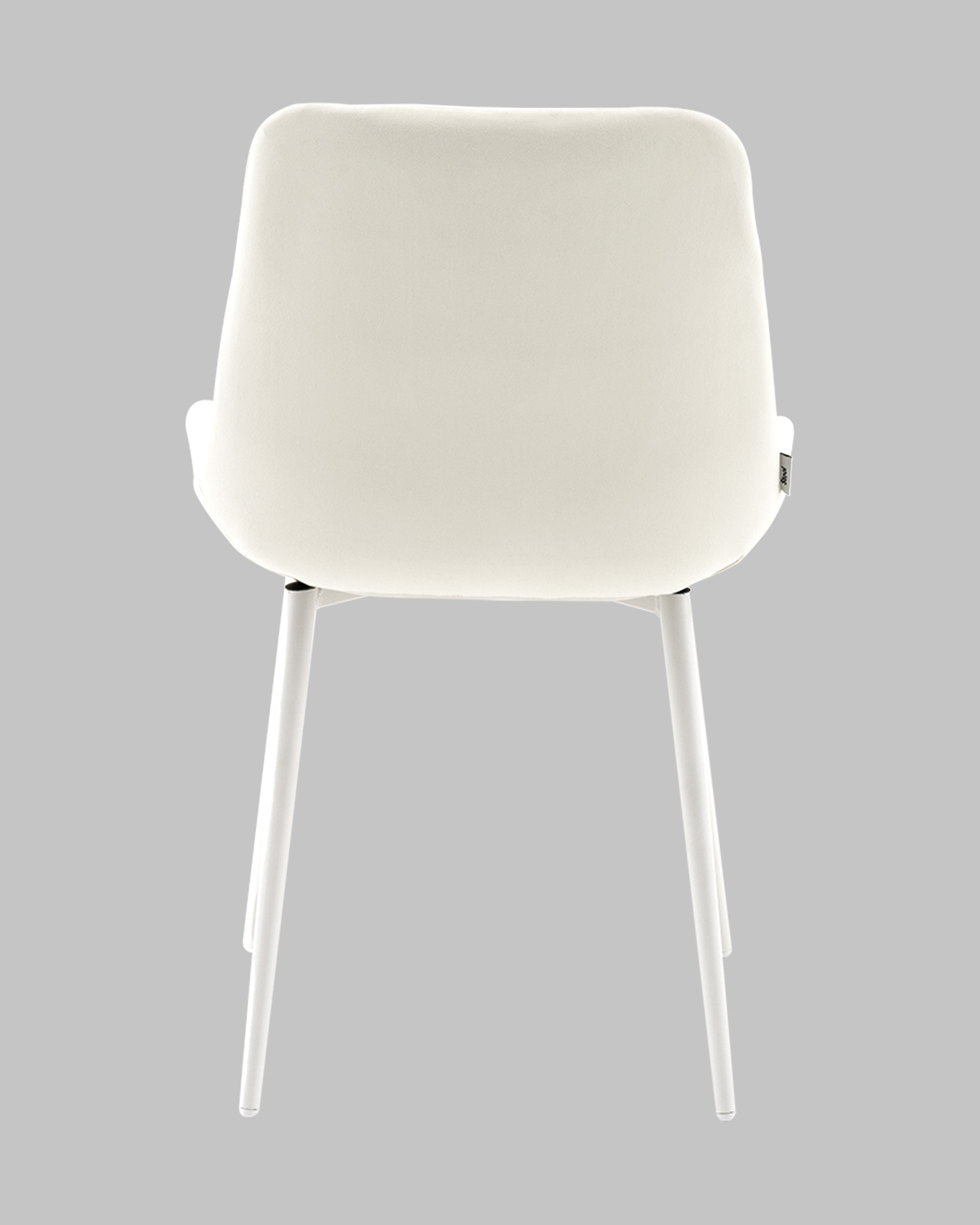 Стул Флекс N светло-бежевый белые ножки