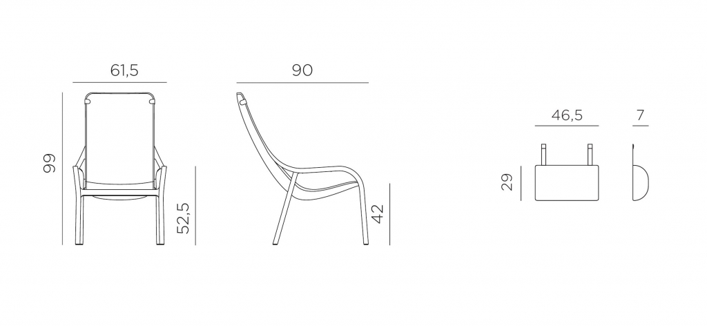 Лаунж-кресло пластиковое с подушкой Net Lounge ментоловый, розовый