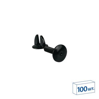 Винт и гайка с ушками VIKING SCREW-12, цвет черный цена 2 ₽ Винт и гайка с ушками VIKING SCREW-12, цвет черный