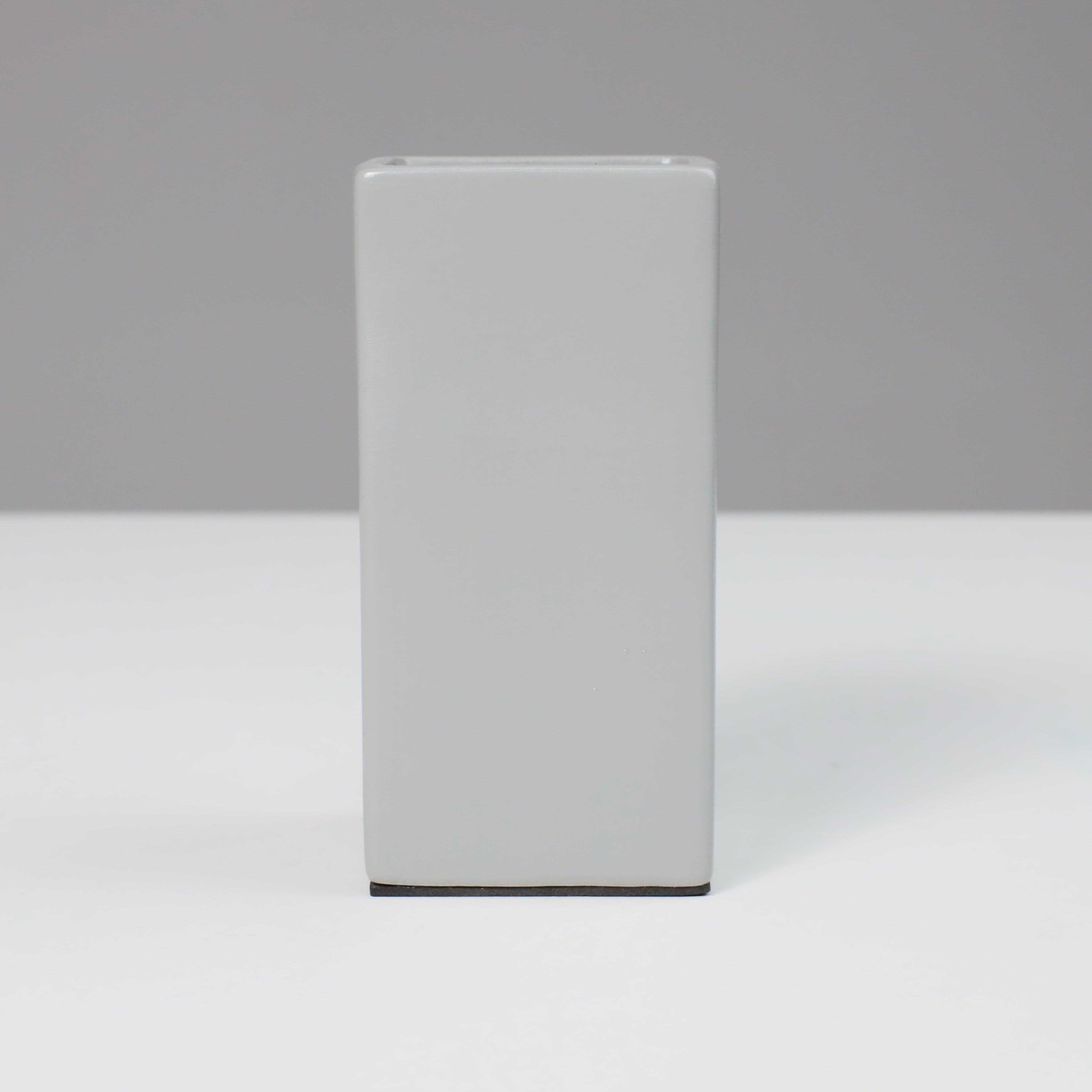 Ваза керамическая EASY, серый, 7.8*15см