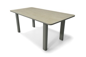 "Витория" обеденный стол из алюминия