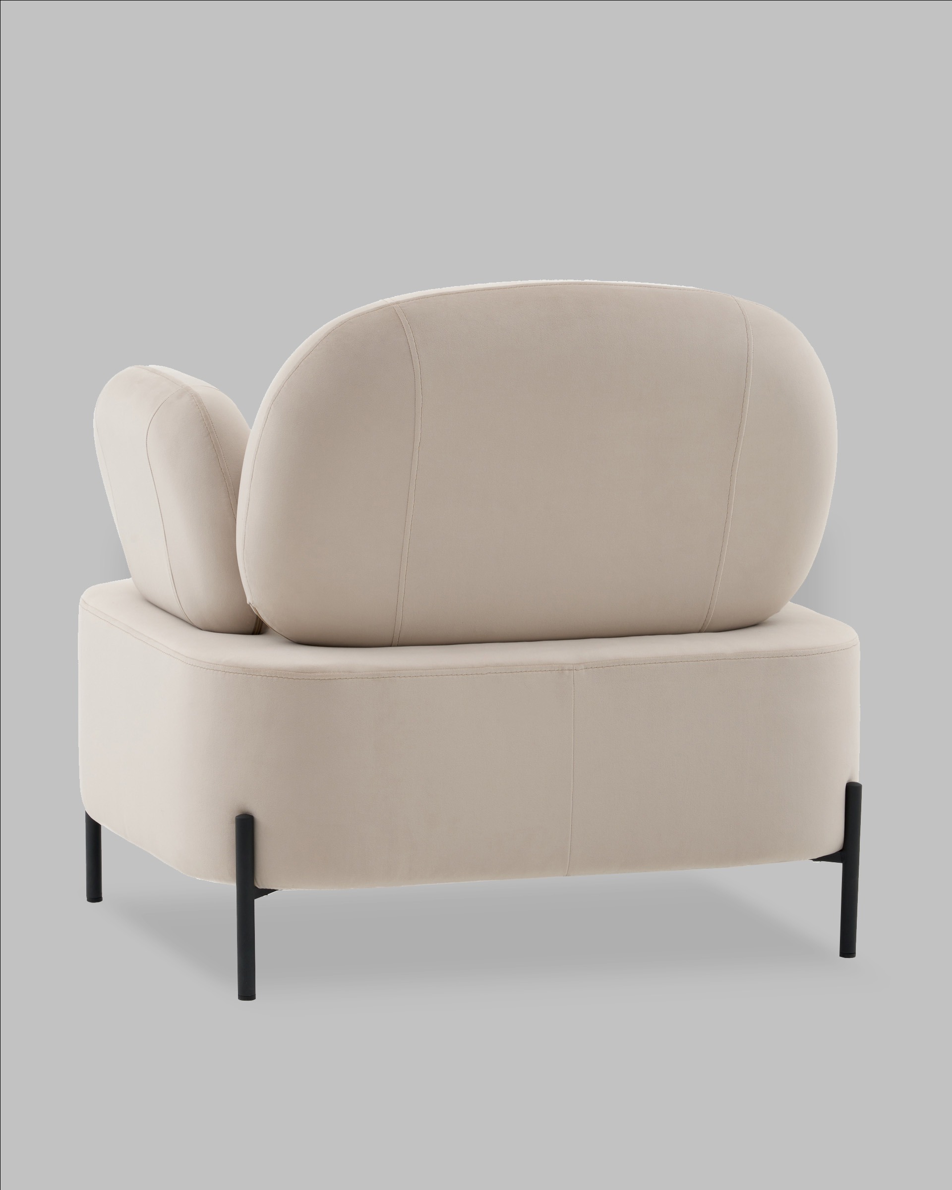 Кресло Кэнди велюр бежевый