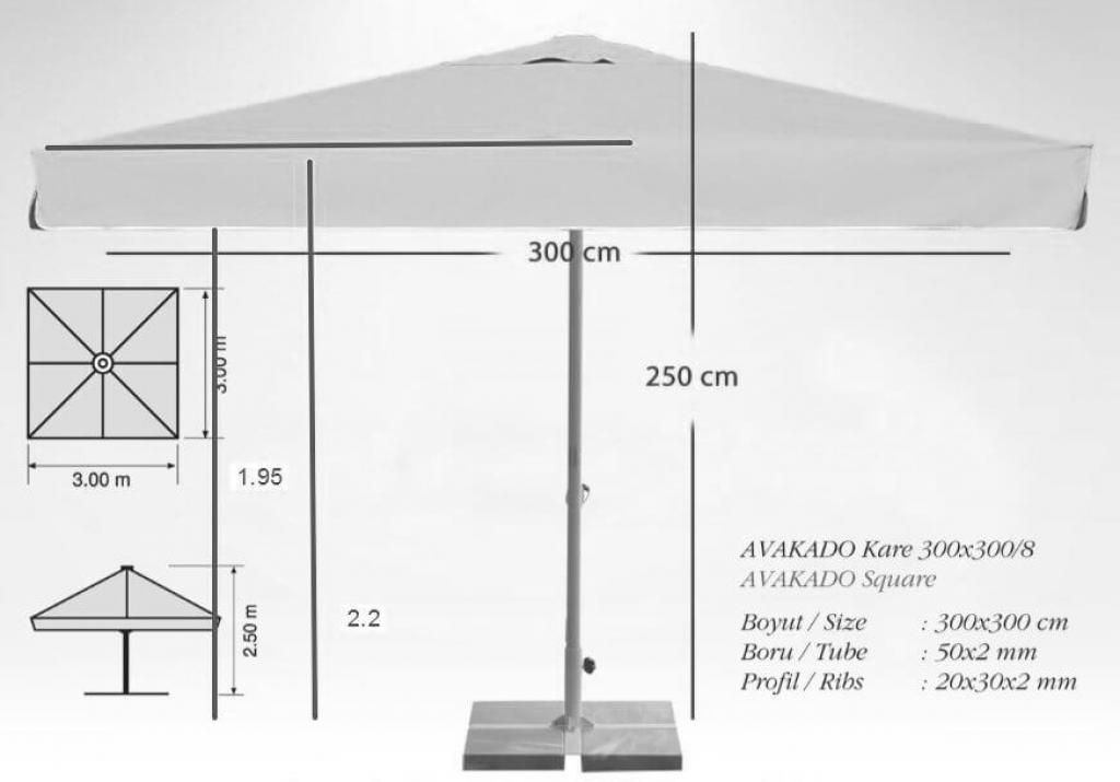 Зонт профессиональный THEUMBRELA Avocado