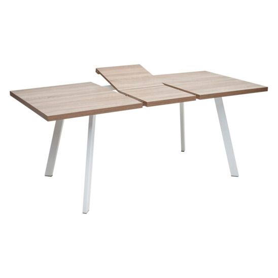 Стол Brick M 140, дуб Трюфель/ белый