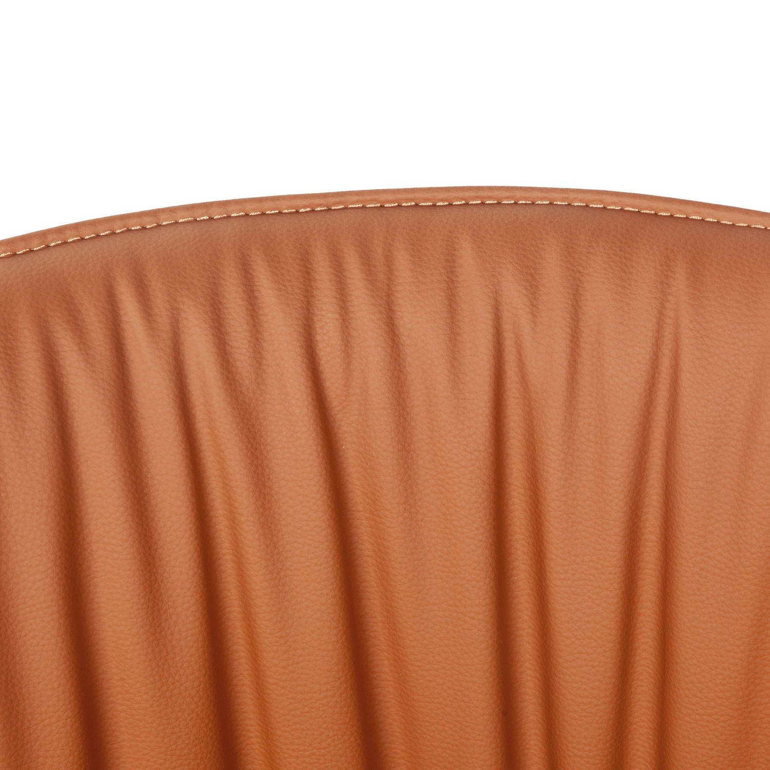 Лаунж кресло София, иск.кожа терракот