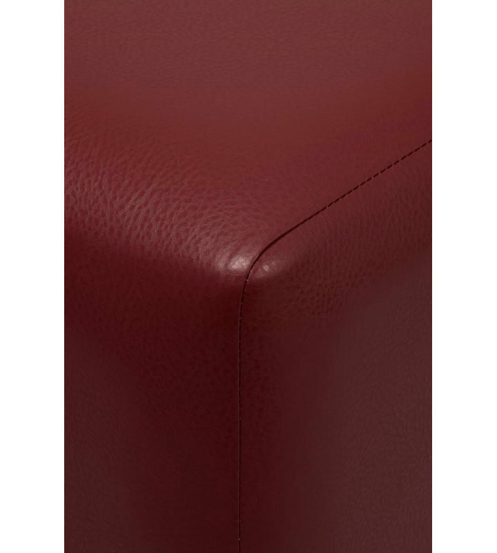 Пуфик Скай Кожа (бордовый)