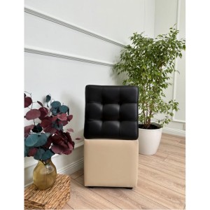 Пф-400-Я Кожа (черно бежевый)