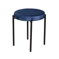 Табурет мягкий Mason бархат синий
