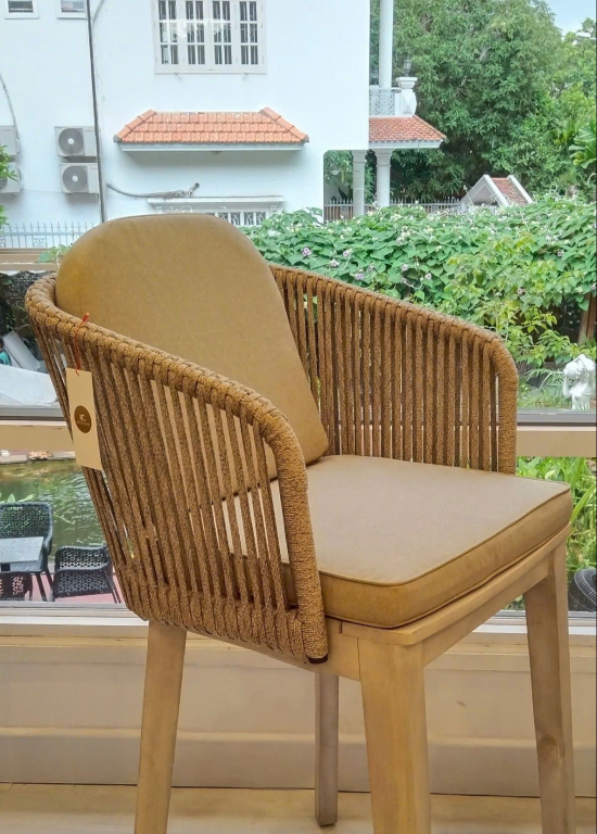 Подушка на спинку для кресла Flores натуральный