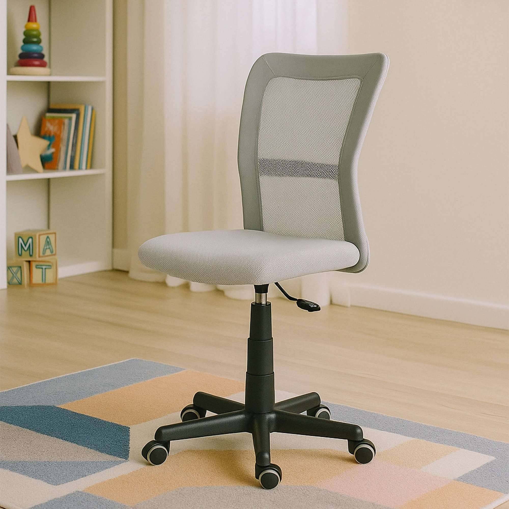 Кресло поворотное Tempo, серый, ткань + сетка