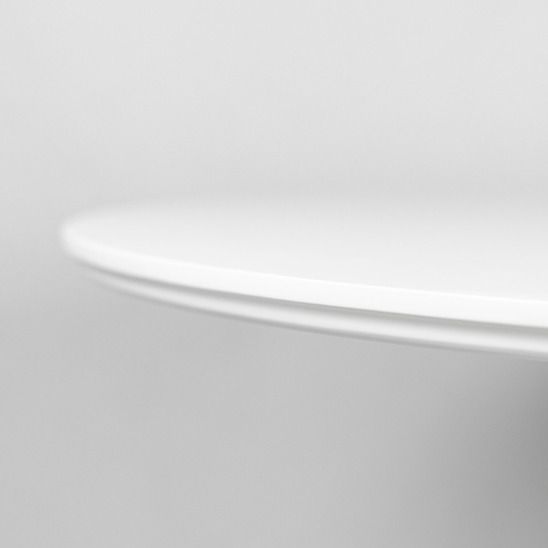 Стол фуд-корт d1000, HPL Белый матовый