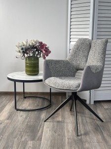 Стул DAVEN 360 град. поворот. RIELY-450 / G1038-04 Серый /Темно-серый, ®DISAUR