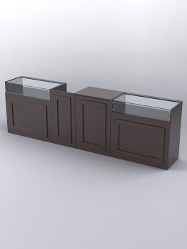 Комплект прилавков "ОРНАМЕНТ" №2, Дуб Венге