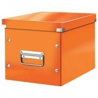 Короб архивный LEITZ "Click & Store" L, 310х320х360 мм, ламинированный картон, разборный, желтый, 61080016, 61080044