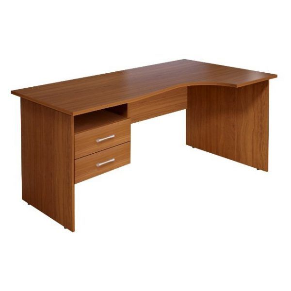 Стол с тумбой Монолит эргономичный КМ77