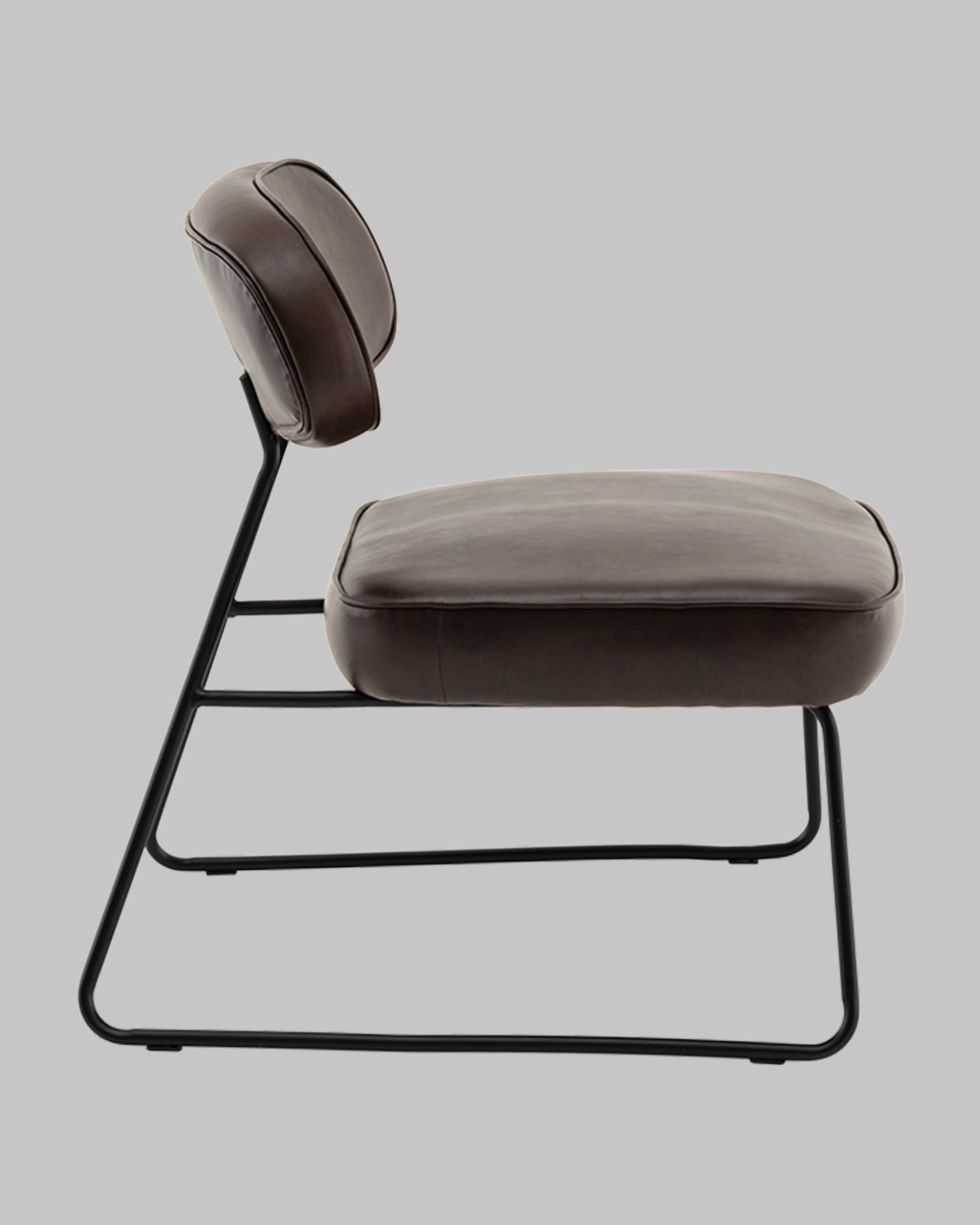 Кресло Kate new ткань экокожа коричневый