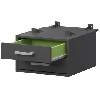 Тумба подвесная для столов на м/каркасе Арго-М АМТ2-02.73 Антрацит/Антрацит