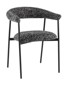 Стул обеденный Toko черно-белый