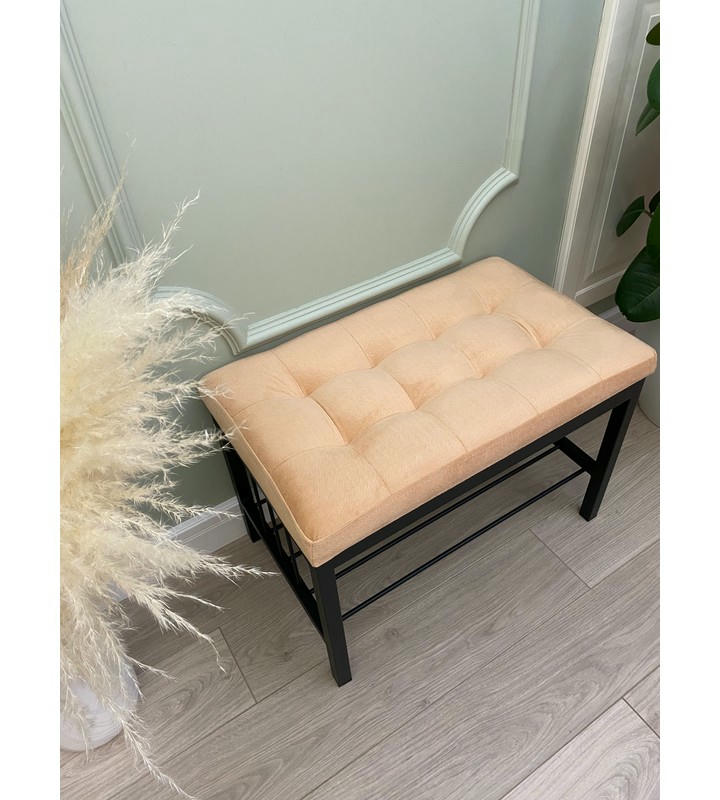 Банкетка Сканди-60 (персиковый/черный)