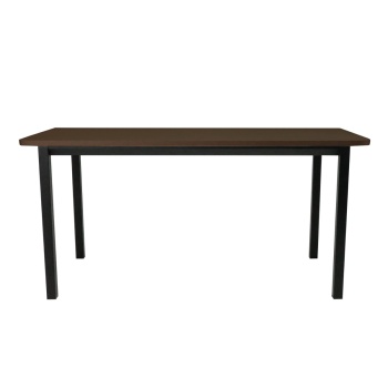 Стол офисный LuxAlto LA-T33-ST45 черный/трюфель ЛДСП 160*70*2.5, прямые углы