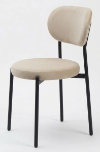 Стул ПАКО H-06 Бежевый, велюр / черный каркас