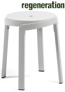 Табурет пластиковый Stack Mini гипс