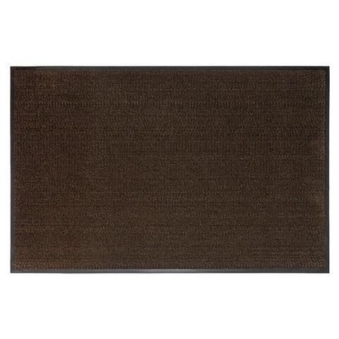 Коврик придверный ИЗНОСОСТОЙКИЙ влаговпитывающий, 90х150 см, ТАФТИНГ, КОРИЧНЕВЫЙ, LAIMA EXPERT, 606890
