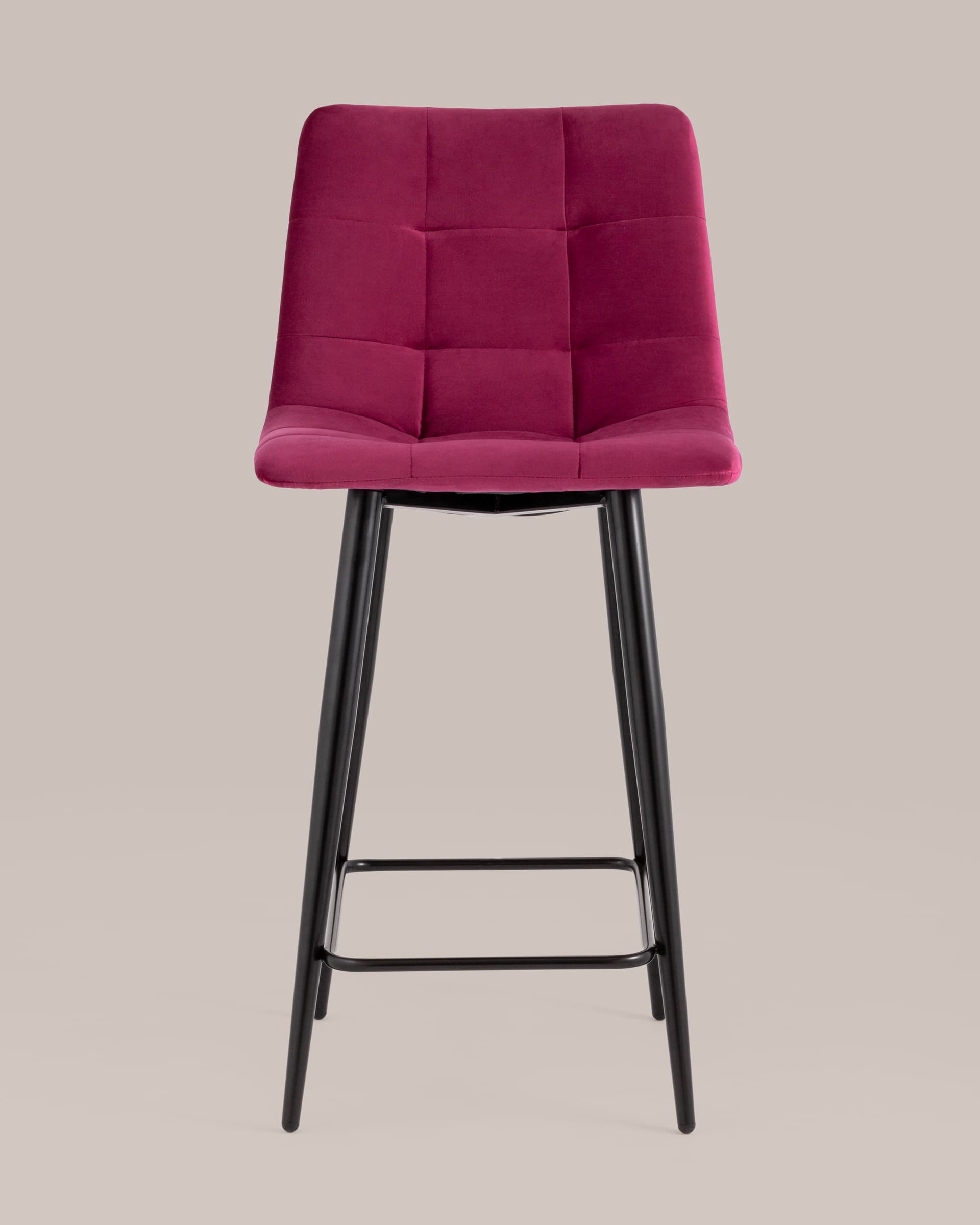 Стул полубарный Джанго велюр винный 2 шт.