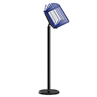 МАЧТА-03.А4.Bk/Bu Демосистема напольная черная 10 синих панелей А4