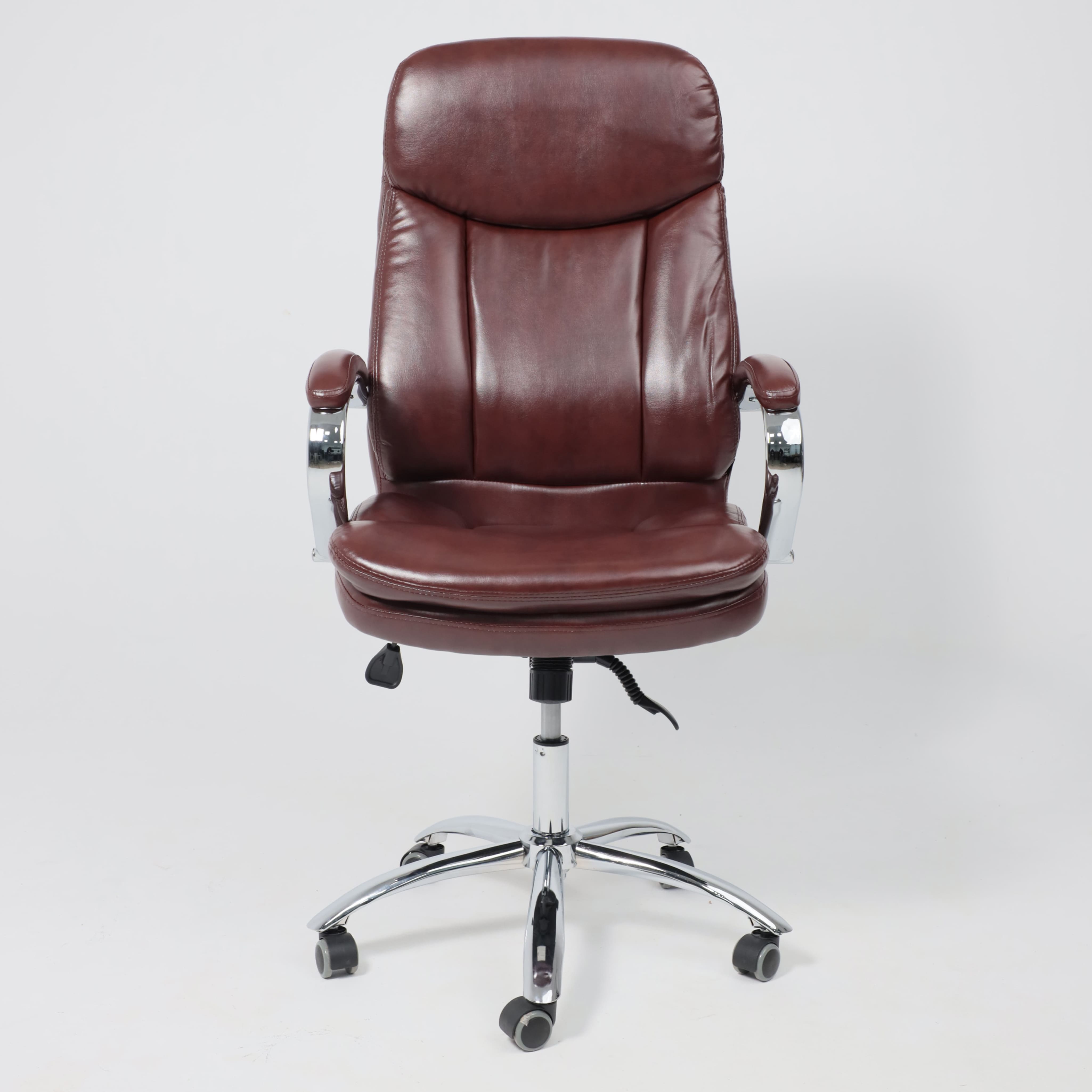 Кресло поворотное Leonardo, коричневый бриллиант, экокожа