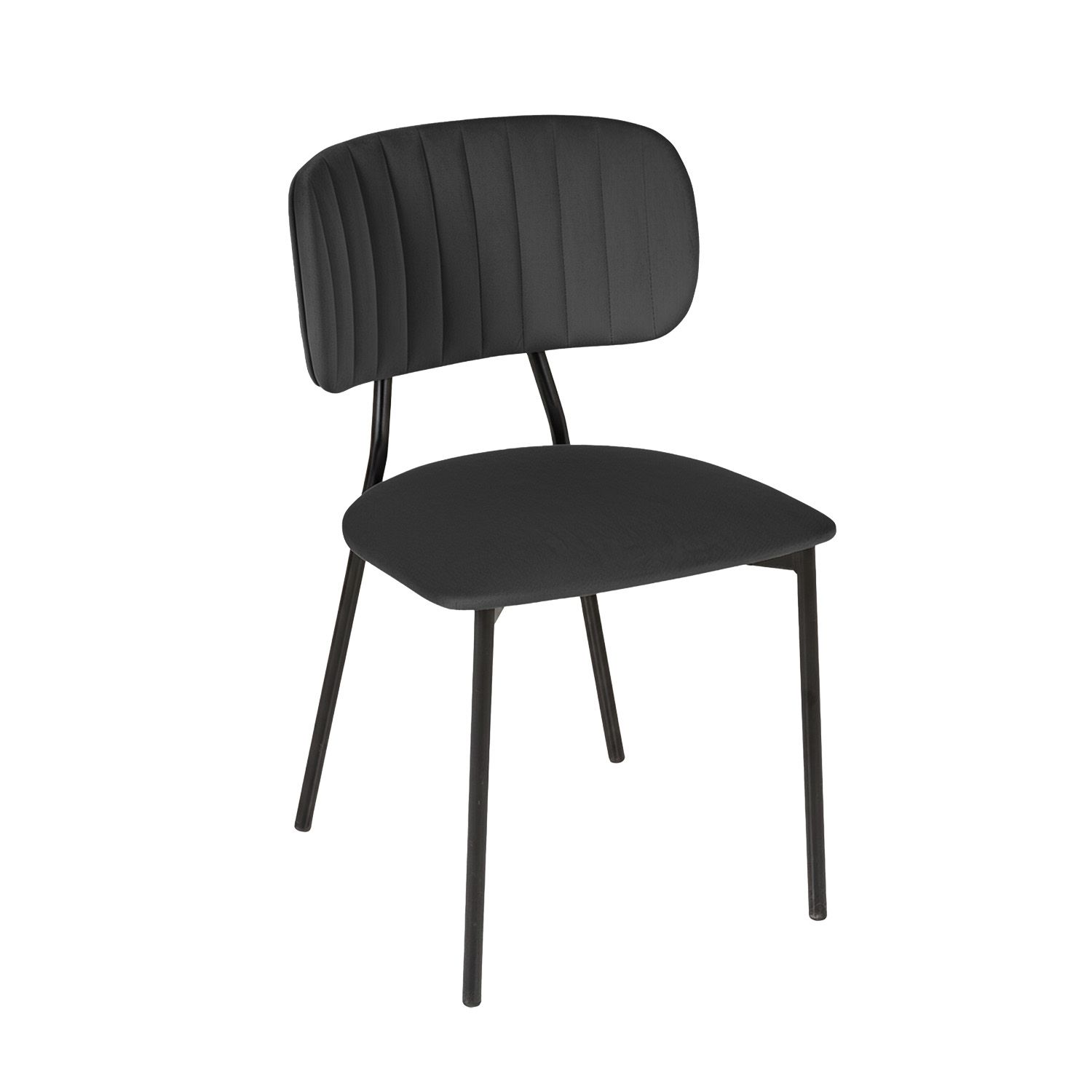 Стул Фрост, бархат антрацит 14