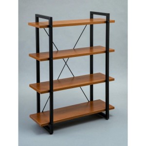 Мс-25 Стеллаж металлический в стиле "Лофт" (орех)
